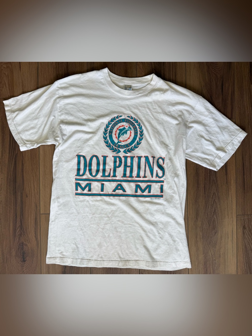 Vintage Miami Dolphins T-Shirt Sz XL NFL Football 1994 90s Competitor Graphic